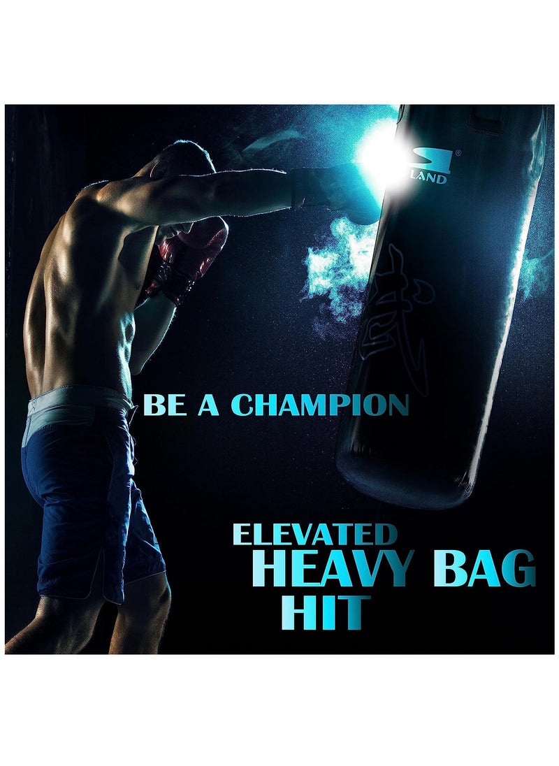 Sky Land - Punching Bag with Chain & Heavy Duty PU Leather Hanging Bag (Filled) | Boxing Bag for Kickboxing, Karate, Muay Thai for Adults/Kids - Image 1