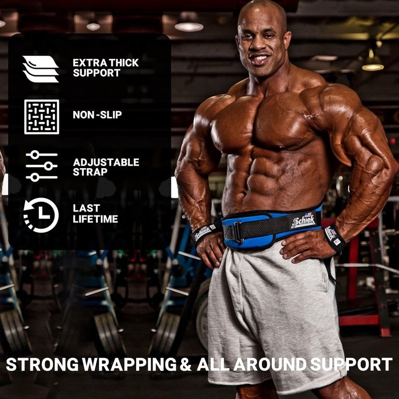 Schiek Sports Basic Lifting Straps - Durable Nylon Weightlifting Straps in Black - Image 3