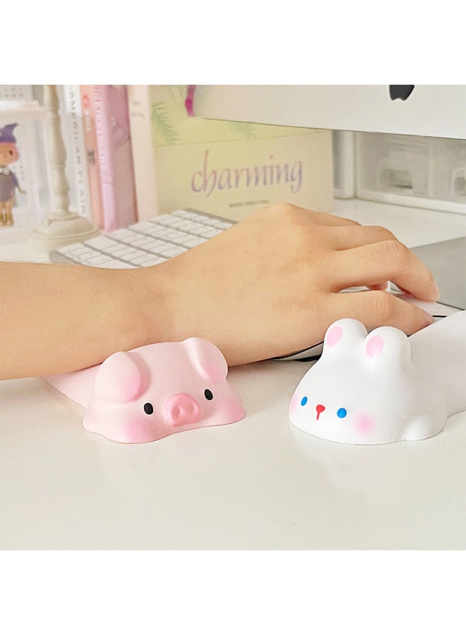 Stress Relief Mouse Pad Wrist Rest For Women Cute Cartoon Office Desktop Wrist Support Hand Rest Pillow-Color:Frog  - Image 1