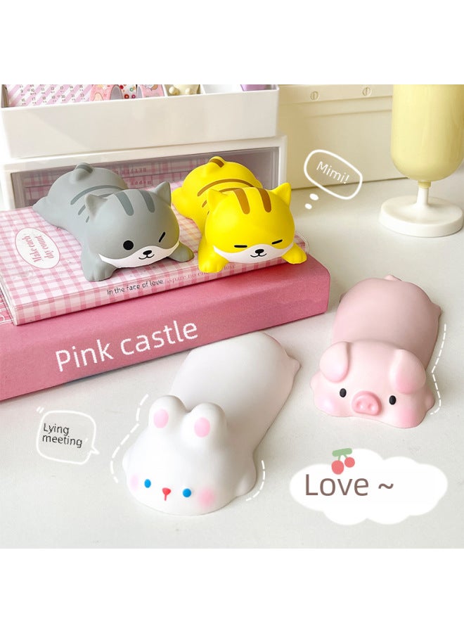 Stress Relief Mouse Pad Wrist Rest For Women Cute Cartoon Office Desktop Wrist Support Hand Rest Pillow-Color:Frog  - Image 2