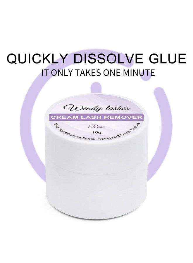 WENDY LASHES Lash Remover For Lash extensions/Lash Clusters Cream Lash Glue Remover 10g Effectively| Low Irritation for Sensitive Skin Lash Extension Remover Easy Removal of Indicidual Lashes Glue Remover(Rose) - Image 2
