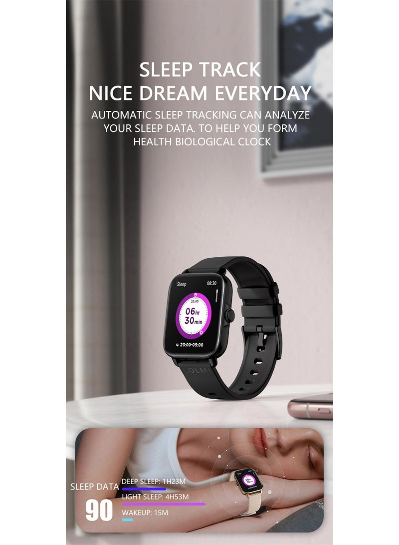 COLMI P28Plus Smart Watch - Sports Heart Rate Monitor, Step Counter, IP67 Water Resistant, Full Screen Smart Watch - Image 5