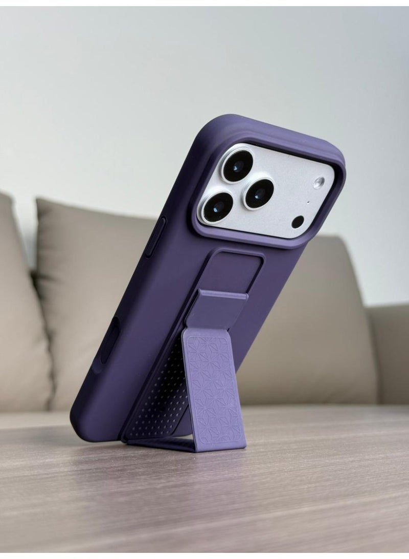 No branded Premium Silicone Kickstand Case – Slim Protective Cover with Foldable Stand for Everyday Use - Image 1