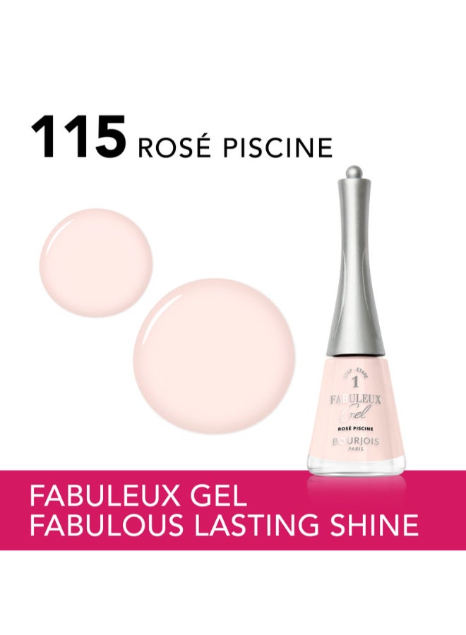 BOURJOIS PARIS Fabuleux Gel Nail Polish - 115 - Rosé Piscine - Image 2
