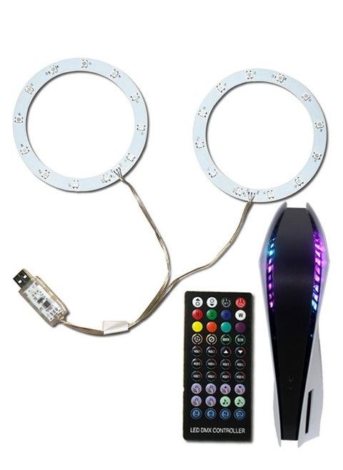 Sound Pickup Function Light Strip for PS5 Console RGB Multiple Effects with Remote Control