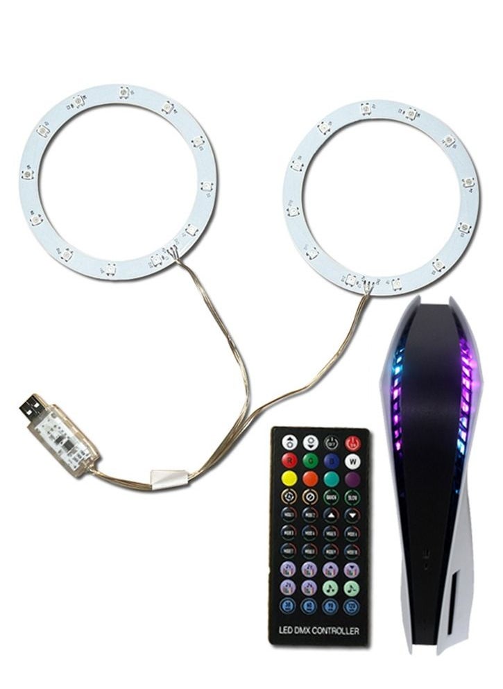 Sound Pickup Function Light Strip for PS5 Console RGB Multiple Effects with Remote Control