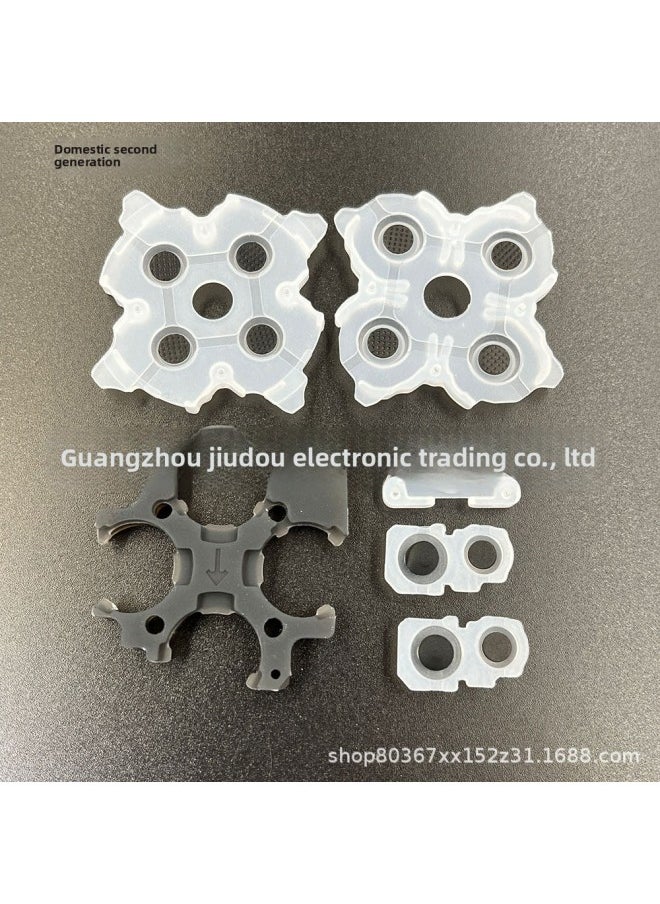Generic - PS5 V1.0 V2.0 V3.0 Silicone on Conductive Adhesive Ps5 Three-generation Handle Direction Function Key Conductive Adhesive-Product Color:L R on Glue Third Generation/pair (original) - Image 1