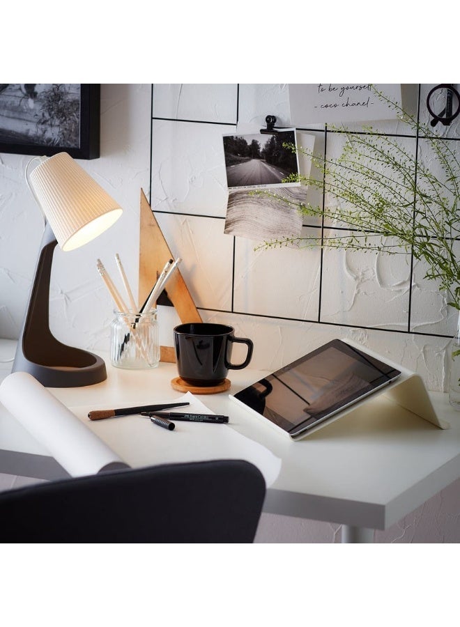 IKEA (IKEA) سفاليت مصباح عمل، رمادي داكن/أبيض - Image 2