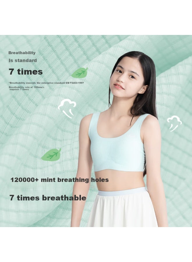 Ubras Girls' Breathable Sports Bra In Light Pink - Image 3