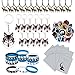 BANBALLON 98 PCS Wolf Party Favors Cool Wolf Necklace Goodie Bags with Wolf Keychains Stickers Rubber Bracelets And Wolf Bags for Wolf Themed Birthday Party Baby Shower Holiday - Image 2