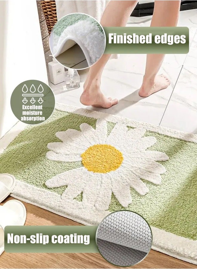 Optico Bathroom Rug Mat, Extra Soft and Absorbent Microfiber Bath Rugs, Non-Slip Plush Shaggy Bath Carpet, Machine Wash Dry, Bath Mats for Bathroom Floor, Tub and Shower - Image 1