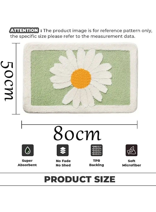 Optico Bathroom Rug Mat, Extra Soft and Absorbent Microfiber Bath Rugs, Non-Slip Plush Shaggy Bath Carpet, Machine Wash Dry, Bath Mats for Bathroom Floor, Tub and Shower - Image 2