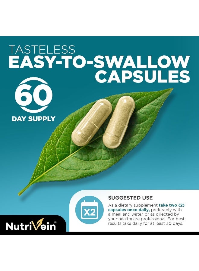 Nutrivein Organic Sea Moss 1600mg Plus Bladderwrack & Burdock - 120 Capsules - Image 5