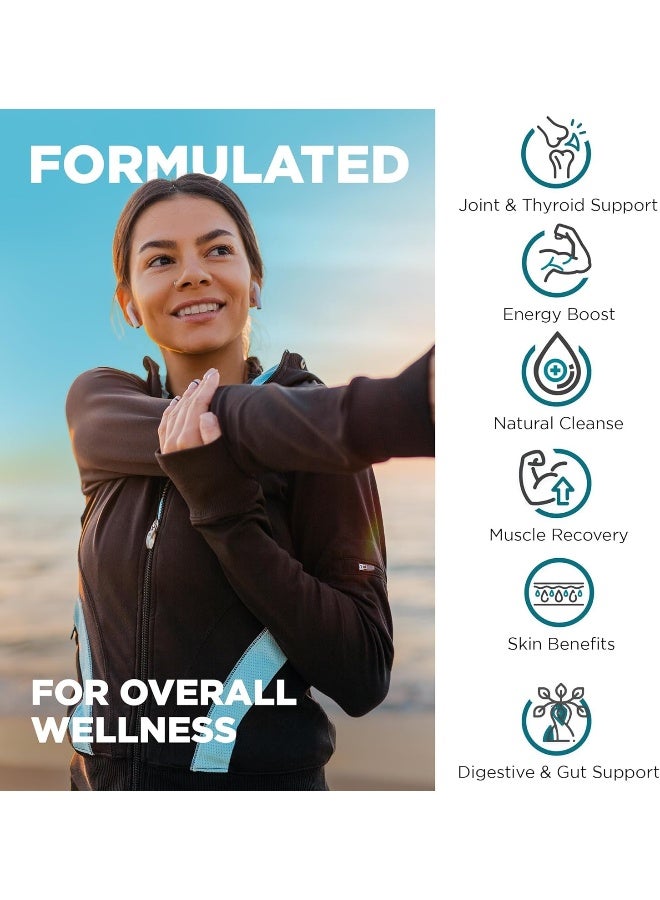 Nutrivein Organic Sea Moss 1600mg Plus Bladderwrack & Burdock - 120 Capsules - Image 4