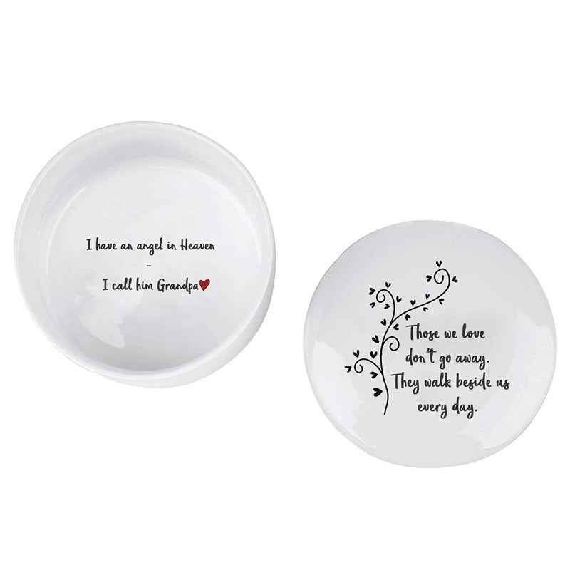 kullder Ceramic Keepsake In Memory Of Grandpa  In Loving Memory Of Grandfather  Memorial For Grandchild Loss Of Grandpa Sympathy  Grieving For Loss Of Grandpa Christmas  Bereavement For Loss Of Grandfather - Image 3