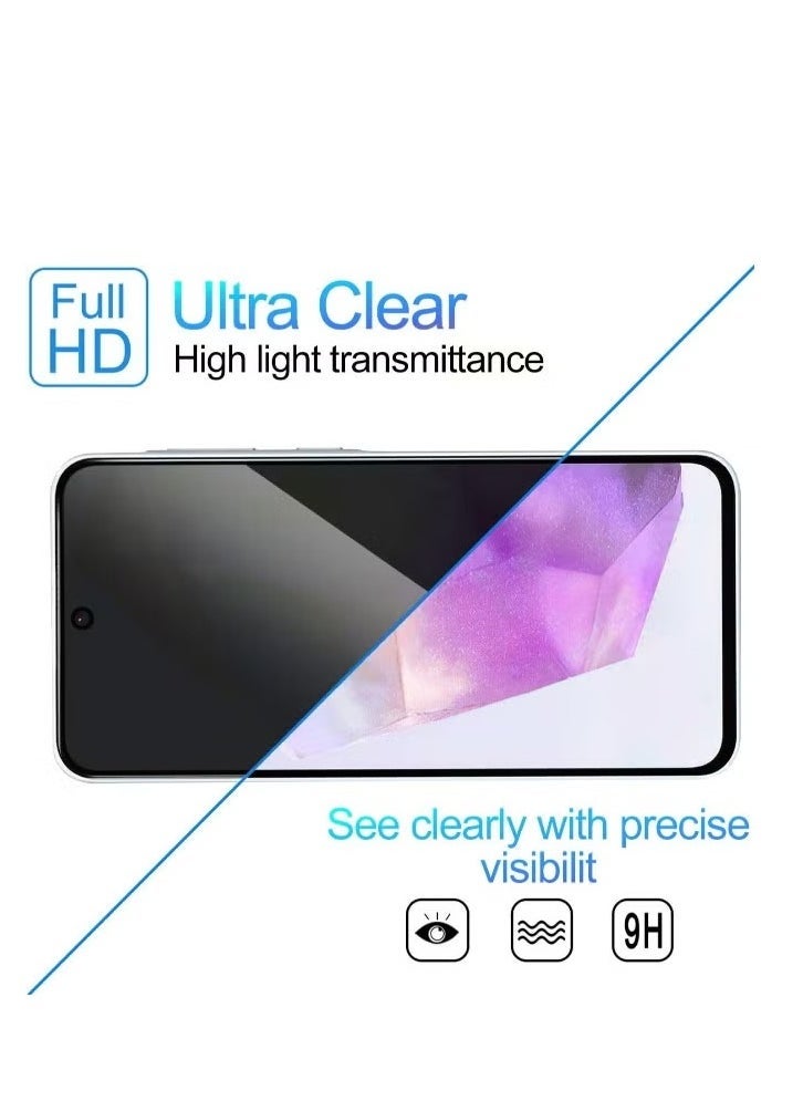 ELTRAZONE Samsung Galaxy A36 Privacy Tempered Glass Screen Protector – 2 Pack Ultra HD Anti-Spy Privacy Filter – 9H Hardness Anti-Scratch, Bubble-Free Easy Installation – Protect Your Screen from Scratches and Keep Your Data Private - Image 5