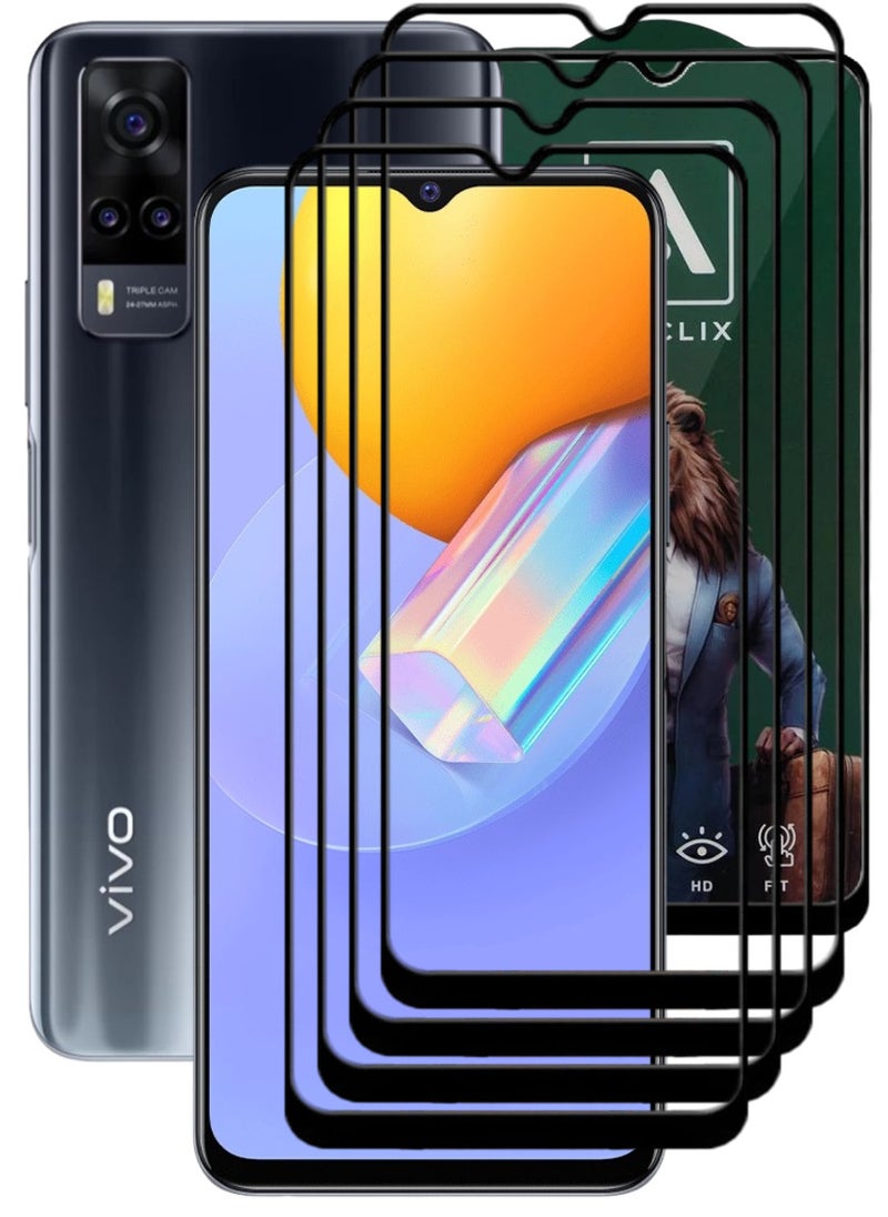 ACLIX 4 Pieces Antistatic ESD Dustproof Premium Quality High Definition Tempered Glass Screen Protector Designed For vivo Y51 (2020) - Image 1