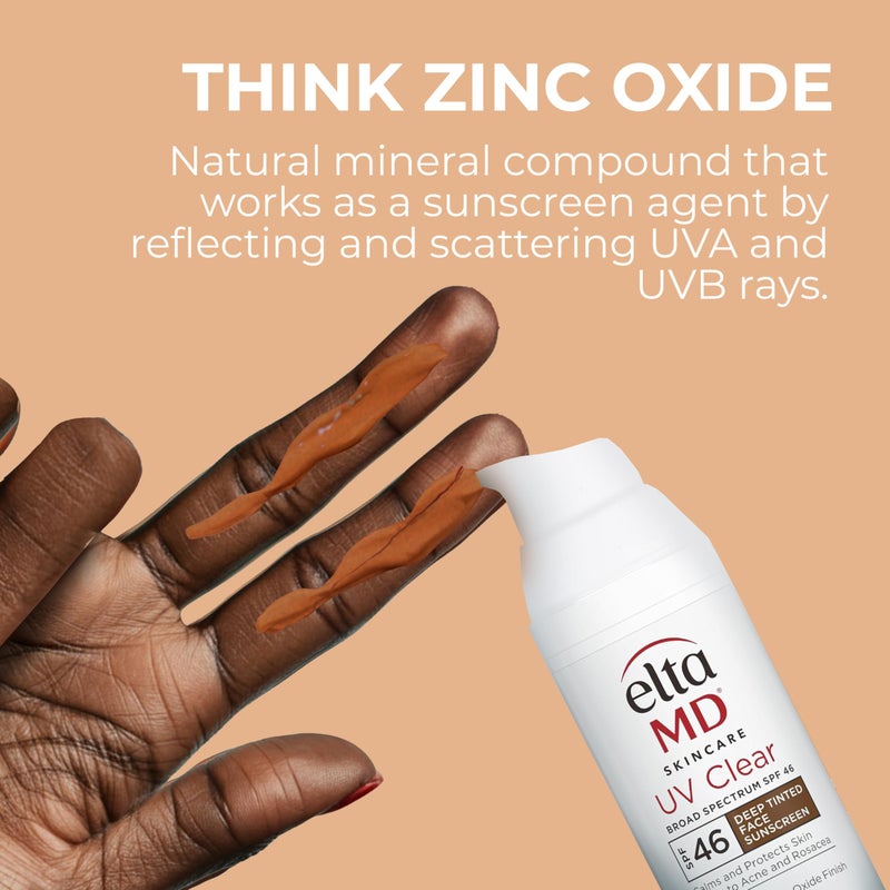 EltaMD UV Clear Tinted Face Sunscreen, Oil-Free Face Moisturizer with SPF 46, Dermatology Tinted Moisturizer, Facial Travel Size Sunscreen with Zinc Oxide, 1.7 oz Pump - Image 5