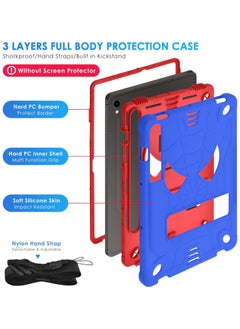 General Case for Samsung Galaxy Tab S9 FE 10.9 Inch/ S9 11 Inch Heavy Duty Shockproof Rugged Protective Stand Cover with Detachable Adjustable Shoulder Strap & Pencil Holder  - Image 2