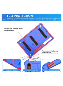 General Case for Samsung Galaxy Tab S9 FE 10.9 Inch/ S9 11 Inch Heavy Duty Shockproof Rugged Protective Stand Cover with Detachable Adjustable Shoulder Strap & Pencil Holder  - Image 4