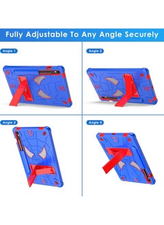 General Case for Samsung Galaxy Tab S9 FE 10.9 Inch/ S9 11 Inch Heavy Duty Shockproof Rugged Protective Stand Cover with Detachable Adjustable Shoulder Strap & Pencil Holder  - Image 5