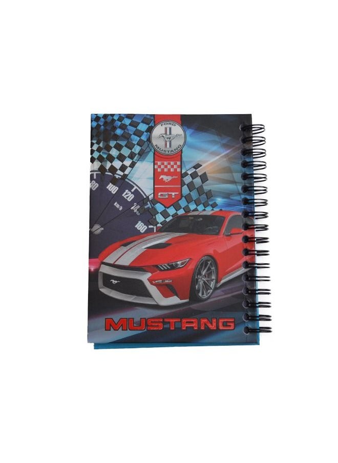 Ford Mustang - Ford Mustang Small NOTEBOOK with high quality paper A6 70 sheets Pack of 12 - Image 1