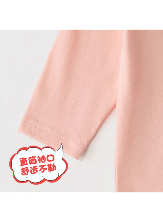 Doxiluka Pure Cotton Baby Long Sleeve T-shirt Boys Girls Spring Top Simple Cartoon Kids Clothes New Spring/autumn Style - Image 5