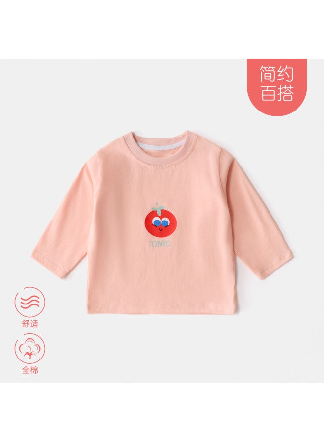 Doxiluka Pure Cotton Baby Long Sleeve T-shirt Boys Girls Spring Top Simple Cartoon Kids Clothes New Spring/autumn Style - Image 2