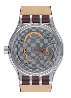 Swatch ساعة يد مقاومة للماء بحركة كوارتز إيرث للرجال من سيستم - 34 مم  - Image 2