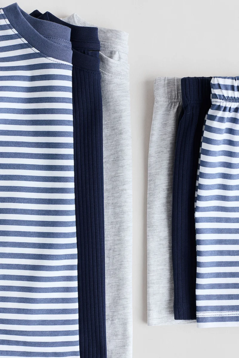 اتش اند ام بيجاما من القطن - عبوة من 3