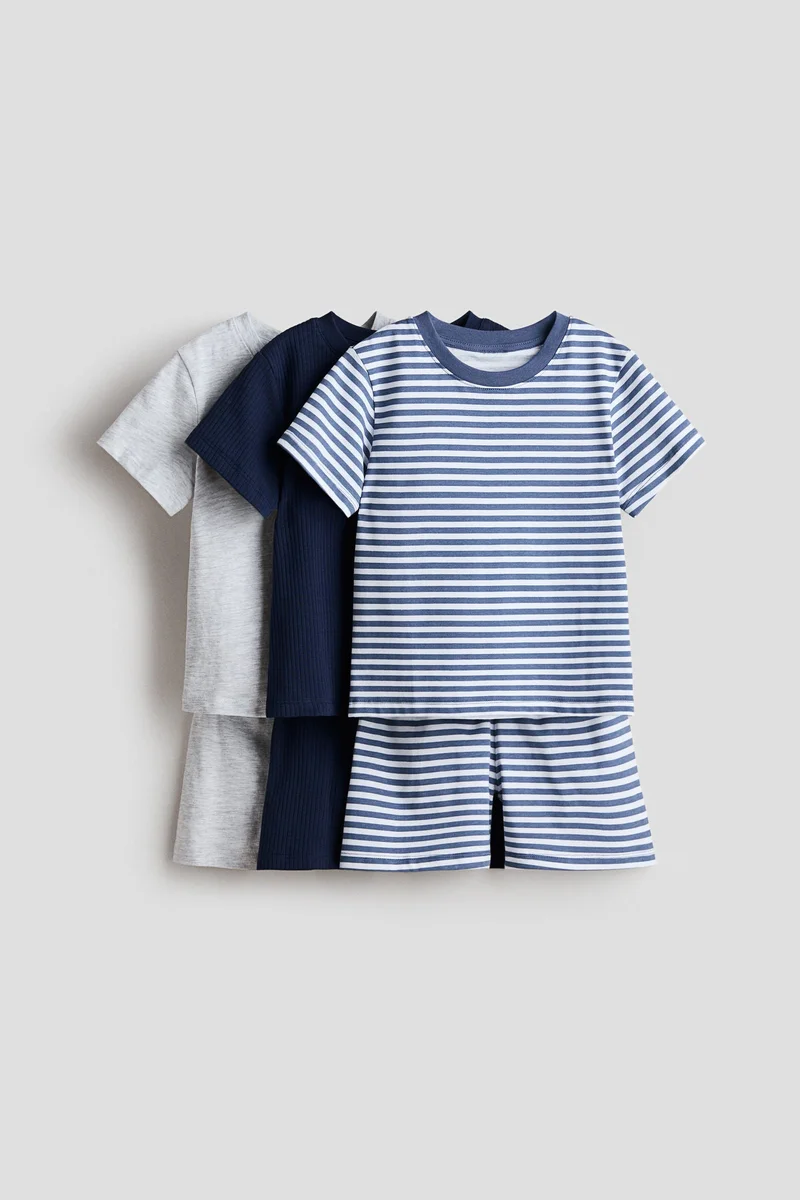 اتش اند ام بيجاما من القطن - عبوة من 3