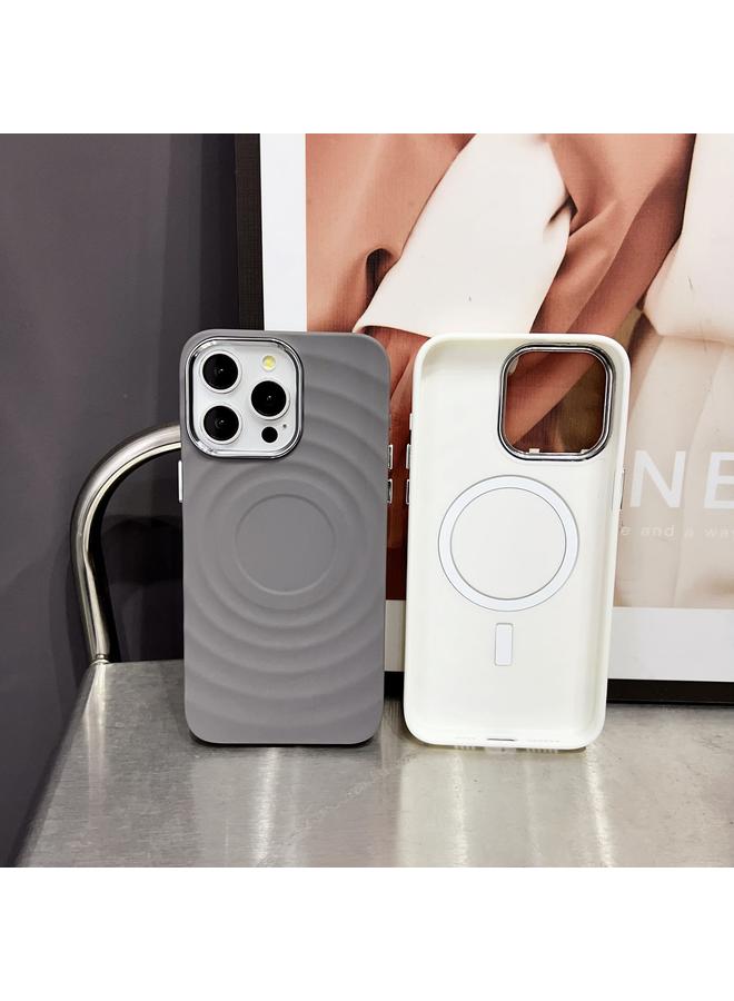 اس-توب جراب هاتف iPhone 16 Plus Wave MagSafe Silver Lens Frame TPU - Image 3