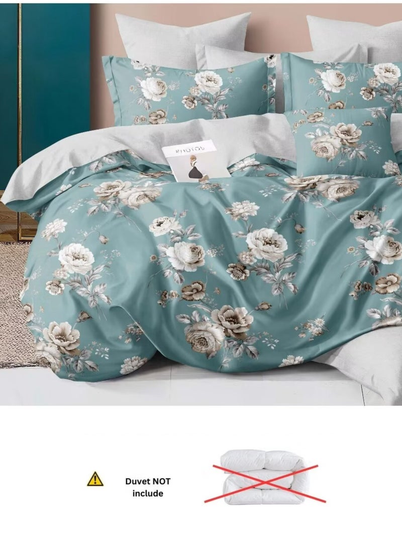 Generic DUOMA duvet cover set , king size ,6pcs set with duvet cover 220*240cm and fit sheet and 4pcs pillowcases  - Image 2