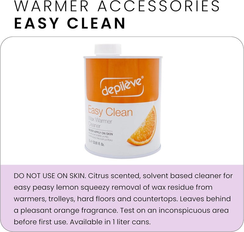 Depileve Easy Clean Citric Wax Cleaner for Warmers and Equipment, 35 Ounce - Image 2