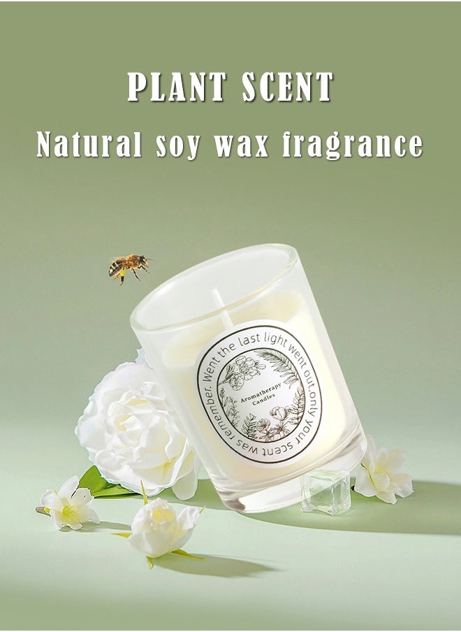 BiuTFon 3pcs Scented Candle, Three Different Scents Single Wick Candle - Floral Scent  - Image 4