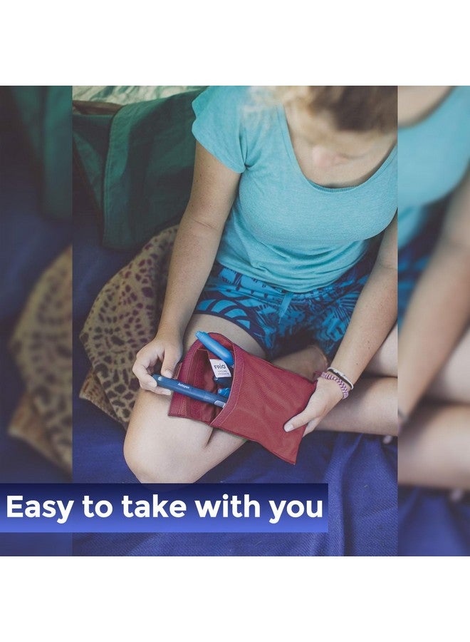 FRIO ® كبير: محفظة سفر لتبريد الأنسولين (بوردو) لمرضى السكري مصنوعة في المملكة المتحدة - لا حاجة لحقائب الثلج، مرة أخرى! - Image 5