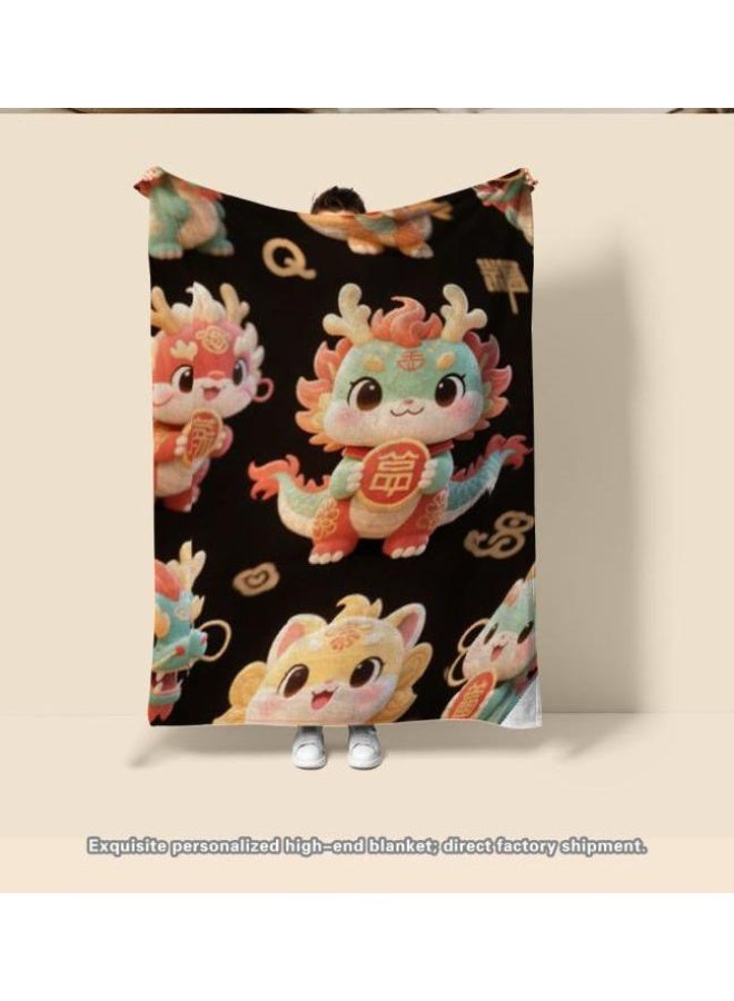 عام بطانية رقيقة من الفانيلا الكرتونية للأطفال والرضع (دافئة ومريحة، ومناسبة للنوم والألعاب) 70 سم * 100 سم - Image 4