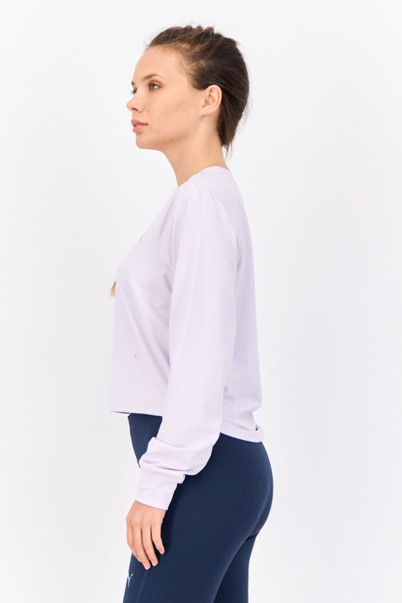 PUMA Women Sportswear Fit Outdoor Sweatshirts, Lilac - Image 4