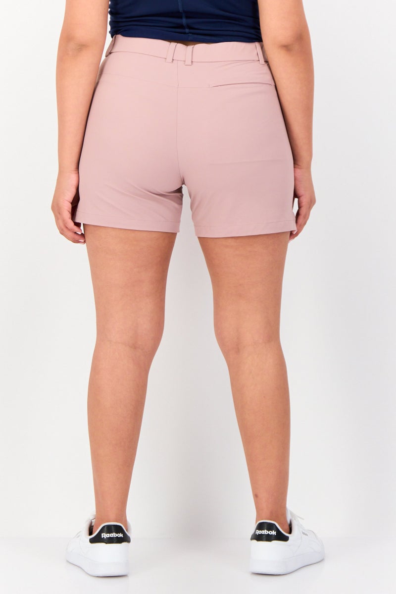 GIORDANO شورتات تشينو للنساء من علامة جي موشن، وردي - Image 3