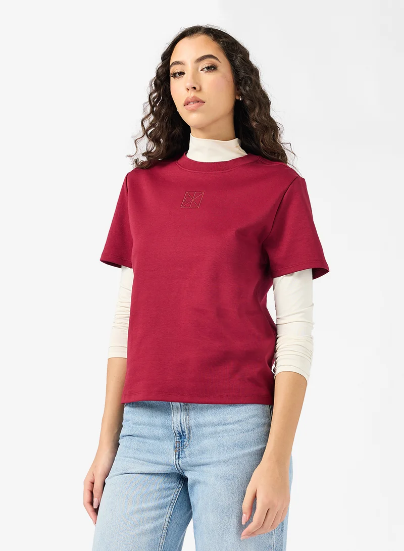 كالفن كلاين Logo Crew Neck T-Shirt