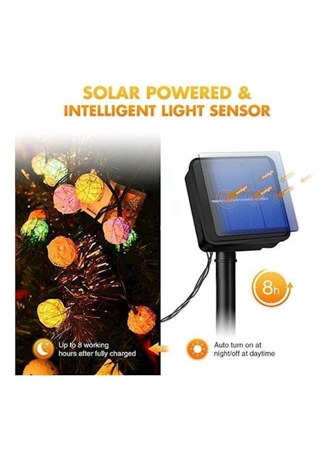 Y&D 20 LED Rattan Ball Outdoor Lights Multi Color  - Image 2