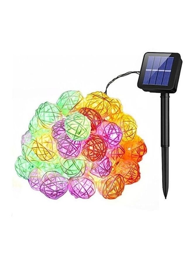 Y&D 20 LED Rattan Ball Outdoor Lights Multi Color  - Image 1