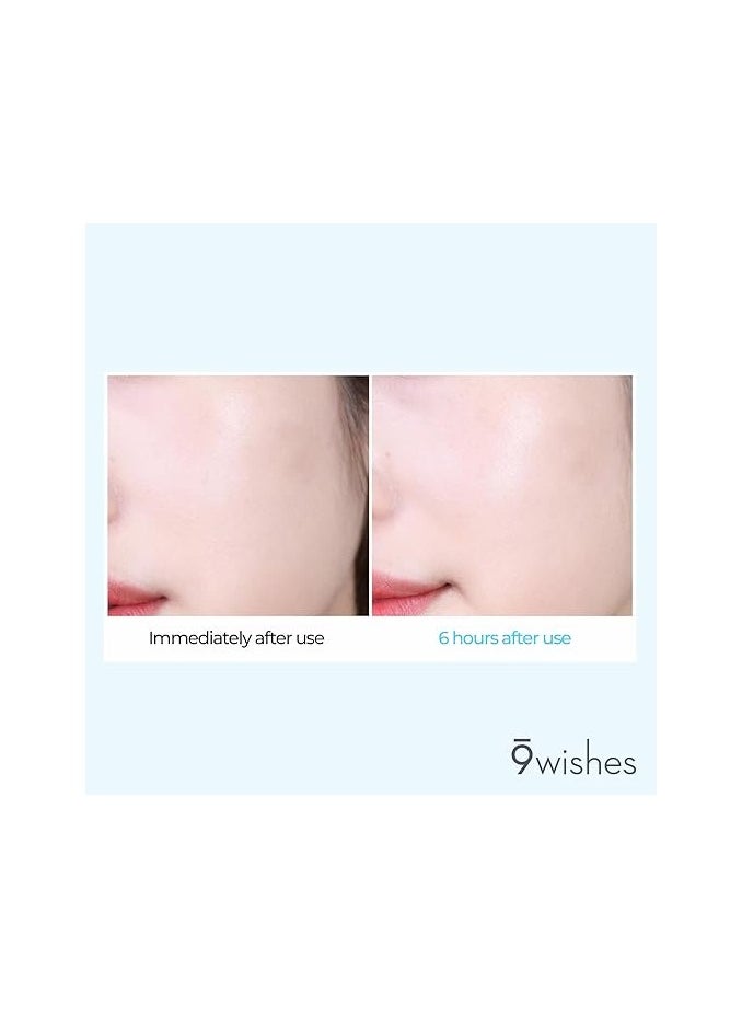 9 ويشز 9 Wishes Hydra Ampule Base 1.01 fl.oz | مكياج أساس برايمر للوجه يحتوي على 8 طبقات من حمض الهيالورونيك و55% من ماء جوز الهند | ترطيب البشرة وإشراقها ومكياج كوري يدوم طويلاً K-beauty  - Image 4