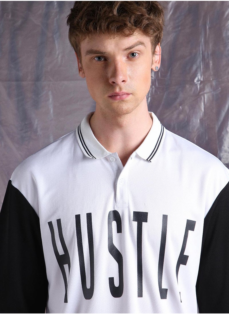 Hubberholme Men Streetletics Printed T-Shirt & Shorts Oversized fit Mesh Co-ord Set  - Image 4