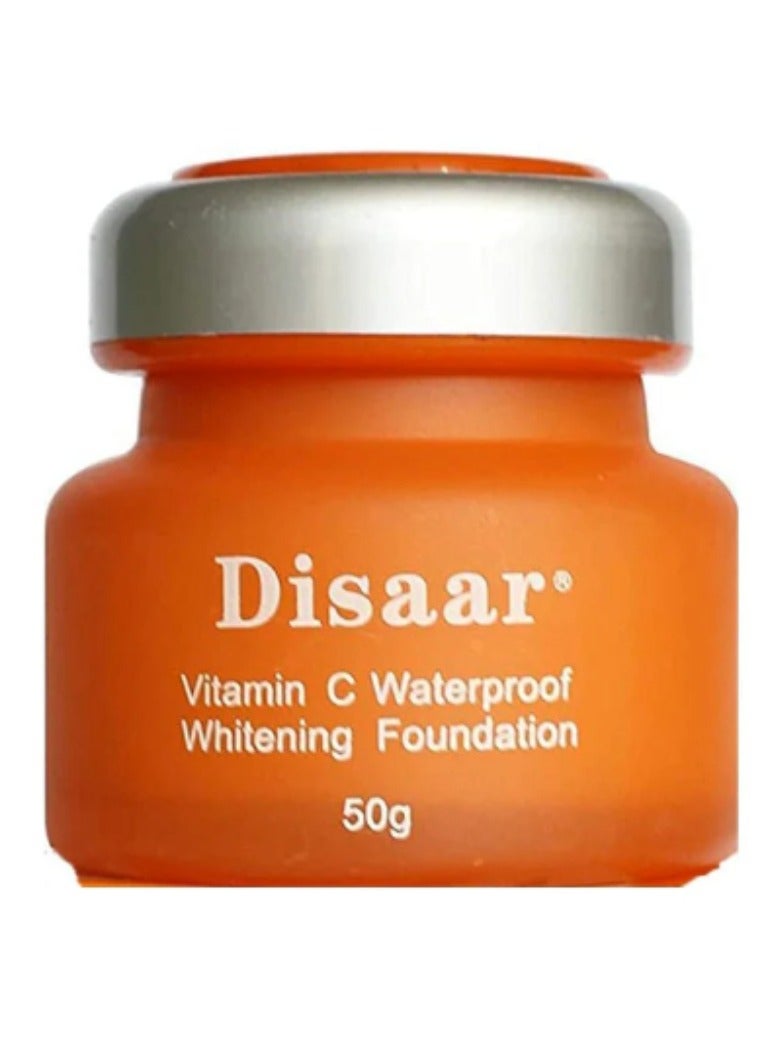 Disaar Vitamin C Whitening Foundation (50g) - Long-Lasting, Waterproof, Spot-Reducing - Image 2