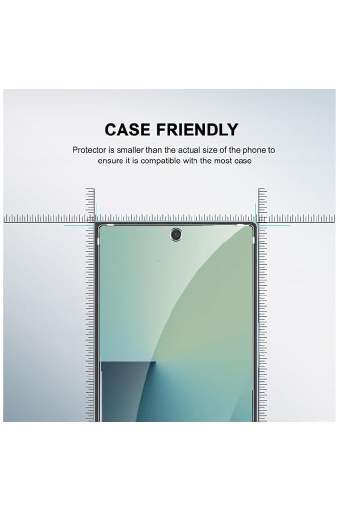 Muzz حماية شاشة لجهاز سامسونج جالكسي زد فولد 7 للعرض الأمامي والداخلي فيلم هيدروجيل غير لامع مضاد للخدش (2 عبوة) (تشطيب لامع) - Image 4
