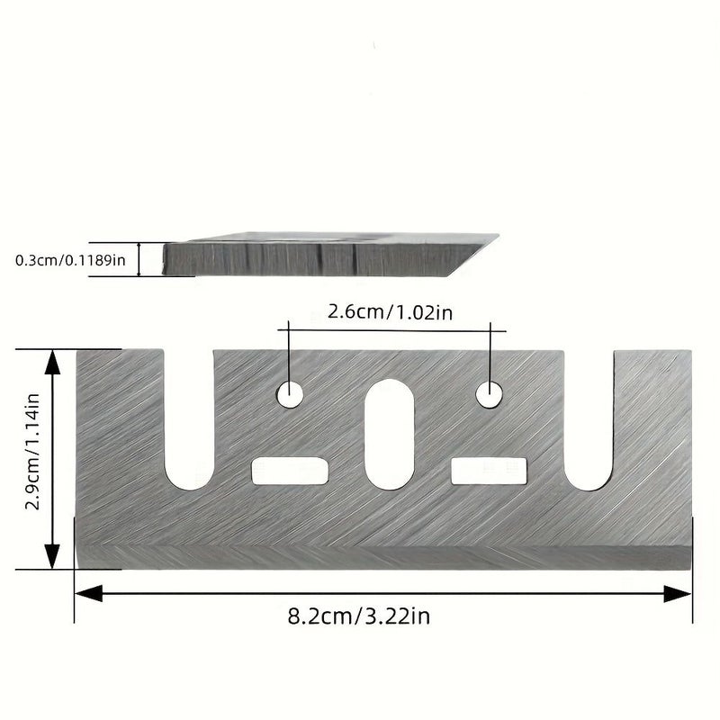 2Pcs Replacement Spare Blades For 1900B Electric Planer 82X29X3Mm - Image 3