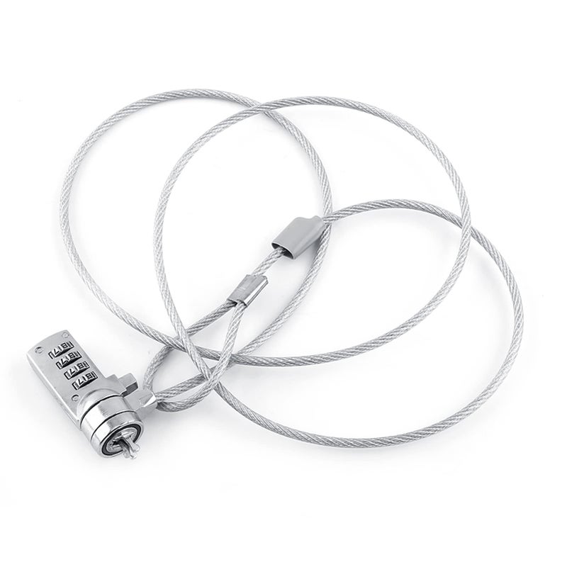 Combination Laptop Security Lock Cable 4 Digit Code Theft Deterrent for Notebook PC - Image 2
