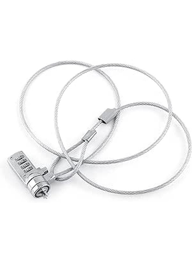 Combination Laptop Security Lock Cable 4 Digit Code Theft Deterrent for Notebook PC - Image 1