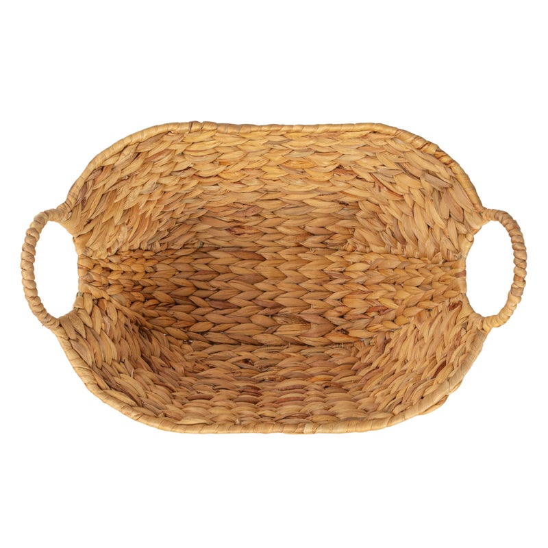 Household Essentials Water Hyacinth Basket with Handles - Image 4